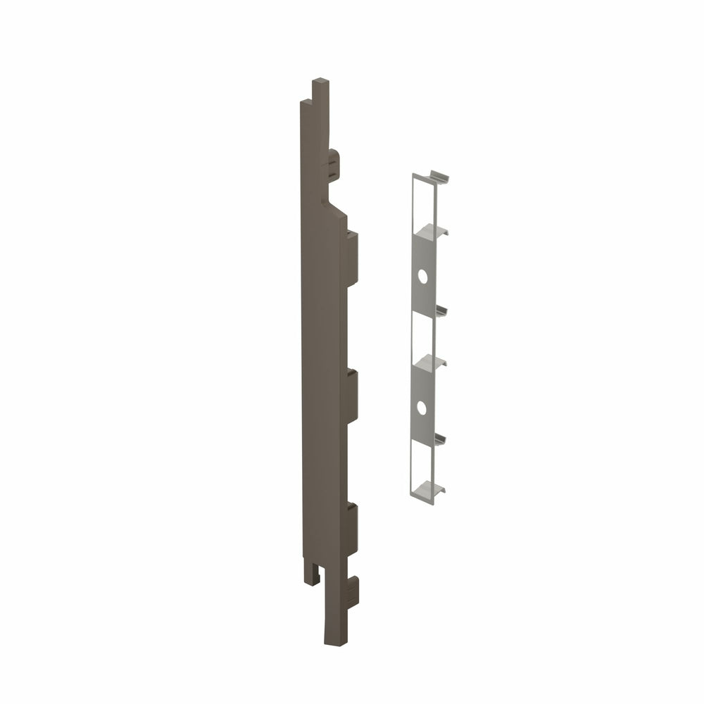 Eindkap+connector links voor 2815 (5st) - Bruingrijs - Classic (met houtnerf) | 2839