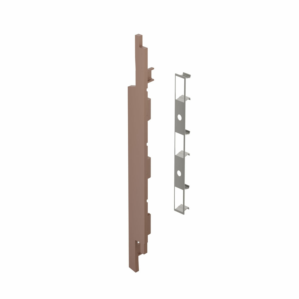 Eindkap+connector rechts voor 2815 (5st) - Bruingrijs - Classic (met houtnerf) | 2842