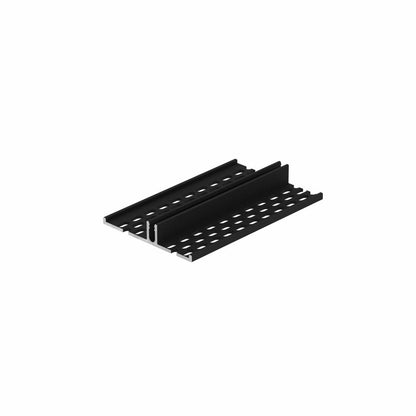 Tweezijdig ventilatieprofiel - Zwart | 2882